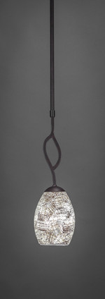 Toltec Lighting - 240-DG-5054 - One Light Mini Pendant - Revo - Dark Granite