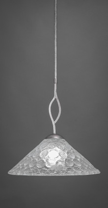 Toltec Lighting - 241-AS-411 - One Light Pendant - Revo - Aged Silver