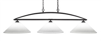 Toltec Lighting - 2453-DG-318 - Three Light Island Pendant - Marquise - Dark Granite