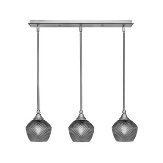 Toltec Lighting - 25-BN-4622 - Three Light Linear Pendalier - Stem - Brushed Nickel
