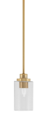 Toltec Lighting - 2601-NAB-300 - One Light Mini Pendant - Odyssey - New Age Brass