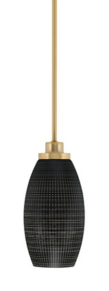 Toltec Lighting - 2601-NAB-4049 - One Light Mini Pendant - Odyssey - New Age Brass