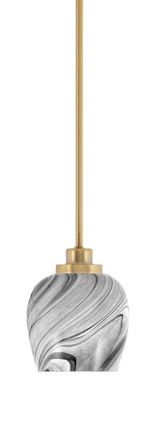 Toltec Lighting - 2601-NAB-4819 - One Light Mini Pendant - Odyssey - New Age Brass
