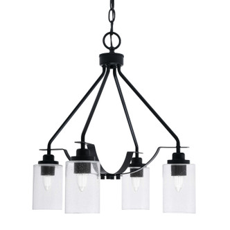 Toltec Lighting - 2604-MB-300 - Three Light Chandelier - Odyssey - Matte Black