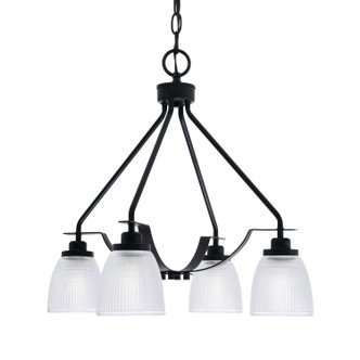 Toltec Lighting - 2604-MB-500 - Three Light Chandelier - Odyssey - Matte Black