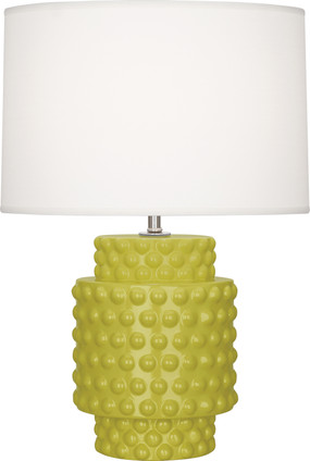 Robert Abbey - CI801 - One Light Accent Lamp - Dolly - Citron Glazed Textured Ceramic