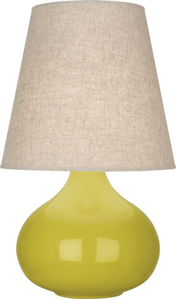 Robert Abbey - CI91 - One Light Accent Lamp - June - Citron Glazed Ceramic