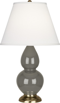 Robert Abbey - CR10X - One Light Accent Lamp - Small Double Gourd - Ash Glazed Ceramic w/Antique Brassed Robert Abbey - CR10X - One Light Accent Lamp - Small Double Gourd - Ash Glazed Ceramic w/Antique Brassed
