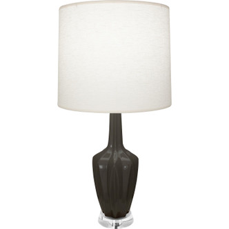 Robert Abbey - CR35 - One Light Accent Lamp - Emma - Ash Glazed Ceramic w/Polished Nickel/a Lucite