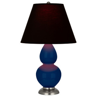 Robert Abbey - CT12K - One Light Accent Lamp - Small Double Gourd - Cobalt Glazed Ceramic w/Antique Silver