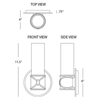 Chase One Light Wall Sconce (D1978)