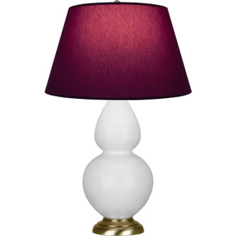 Robert Abbey - DY20P - One Light Table Lamp - Double Gourd - Daisy Glazed Ceramic w/Antique Natural Brass