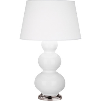 Robert Abbey - DY42X - One Light Table Lamp - Triple Gourd - Daisy Glazed Ceramic w/Antique Silver