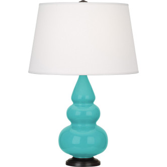 Robert Abbey - EB31X - One Light Accent Lamp - Small Triple Gourd - Egg Blue Glazed Ceramic w/Deep Patina Bronze
