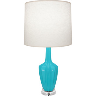 Robert Abbey - EB35 - One Light Accent Lamp - Emma - Egg Blue Glazed Ceramic w/Polished Nickel/a Lucite