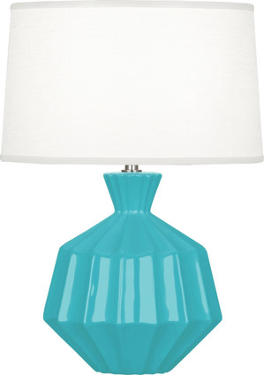 Robert Abbey - EB989 - One Light Accent Lamp - Small Orion - Egg Blue Glazed Ceramic