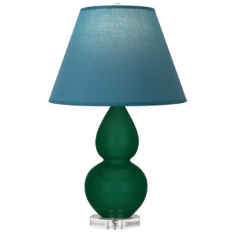 Robert Abbey - JU13B - One Light Accent Lamp - Small Double Gourd - Jungle Glazed Ceramic w/Lucite