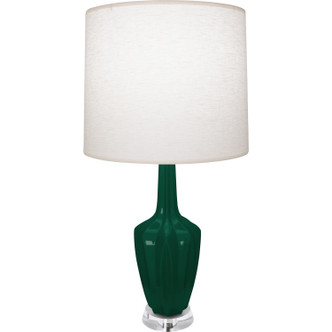 Robert Abbey - JU35 - One Light Accent Lamp - Small Emma - Jungle Glazed Ceramic w/Polished Nickel