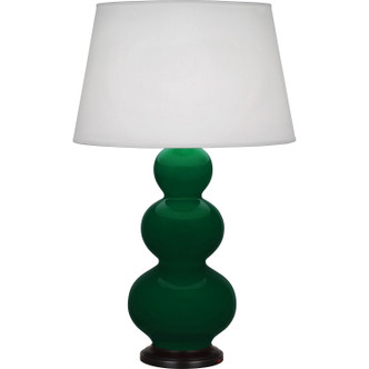 Robert Abbey - JU41X - One Light Table Lamp - Triple Gourd - Jungle Glazed Ceramic w/Deep Patina Bronze