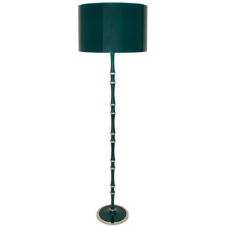 Robert Abbey - JU74X - One Light Floor Lamp - Kane - Jungle w/Polished Nickel
