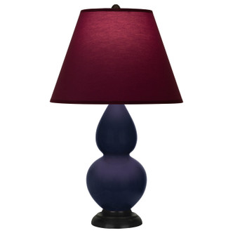 Robert Abbey - MB11P - One Light Accent Lamp - Small Double Gourd - Midnight Blue Glazed Ceramic w/Deep Patina Bronze