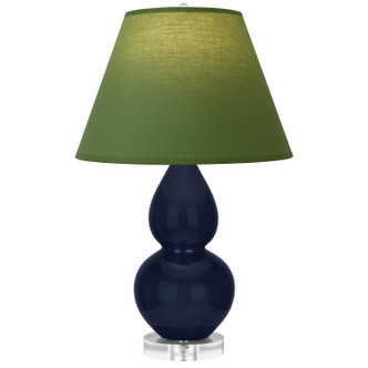 Robert Abbey - MB13G - One Light Accent Lamp - Small Double Gourd - Midnight Blue Glazed Ceramic w/Lucite