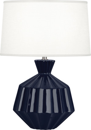Robert Abbey - MB989 - One Light Accent Lamp - Small Orion - Midnight Blue Glazed Ceramic