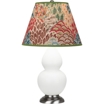 Robert Abbey - MDY12F - One Light Accent Lamp - Small Double Gourd - Matte Daisy Glazed Ceramic w/Antique Silvered