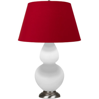 Robert Abbey - MDY22R - One Light Table Lamp - Double Gourd - Matte Daisy Glazed Ceramic w/Antique Silvered