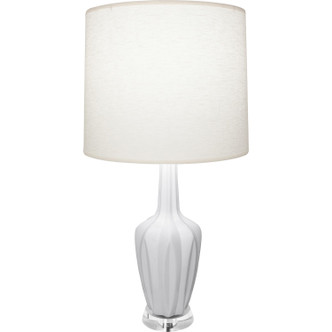 Robert Abbey - MDY35 - One Light Accent Lamp - Emma - Matte Daisy Glazed Ceramic w/Polished Nickel/a Lucite