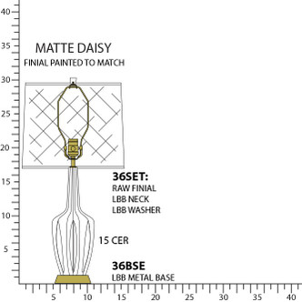 Robert Abbey - MDY36 - One Light Accent Lamp - Emma - Matte Daisy Glazed Ceramic w/Warm Brass