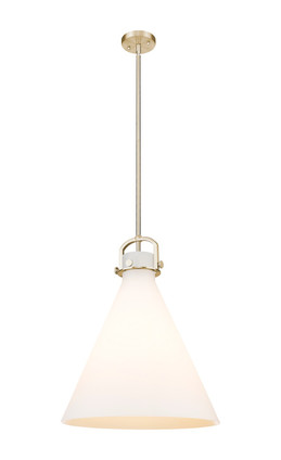 Innovations - 410-1SL-CB-G411-18WH - One Light Pendant - Downtown Urban - Champagne Bronze
