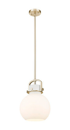 Innovations - 410-1SM-CB-G410-10WH - One Light Mini Pendant - Downtown Urban - Champagne Bronze