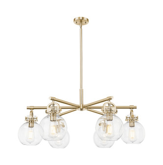 Innovations - 410-6CR-CB-G410-7CL - Six Light Chandelier - Downtown Urban - Champagne Bronze