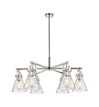 Innovations - 410-6CR-PN-G411-7SDY - Six Light Chandelier - Downtown Urban - Polished Nickel