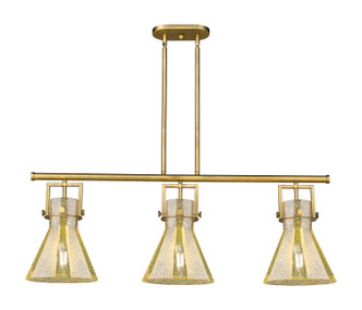 Innovations - 411-3I-BB-G411-10ME - Three Light Island Pendant - Downtown Urban - Brushed Brass