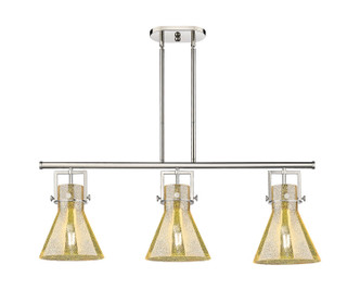 Innovations - 411-3I-PN-G411-10ME - Three Light Island Pendant - Downtown Urban - Polished Nickel