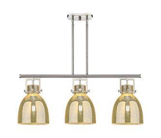 Innovations - 411-3I-PN-G412-10ME - Three Light Island Pendant - Downtown Urban - Polished Nickel
