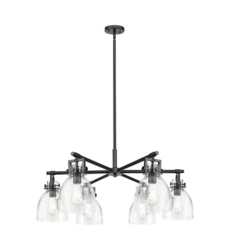 Innovations - 411-6CR-BK-G412-7SDY - Six Light Chandelier - Downtown Urban - Matte Black