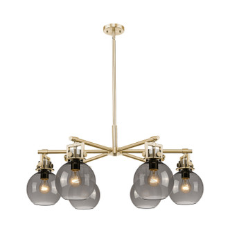 Innovations - 411-6CR-CB-G410-7SM - Six Light Chandelier - Downtown Urban - Champagne Bronze