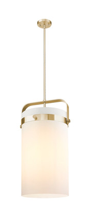 Innovations - 413-4SL-CB-G413-4S-12WH - Four Light Pendant - Downtown Urban - Champagne Bronze