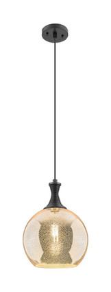 Innovations - 415-1P-BK-G128-10 - One Light Pendant - Ballston - Matte Black