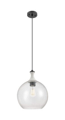 Innovations - 415-1PR-BK-G124-12 - One Light Mini Pendant - Ballston - Matte Black