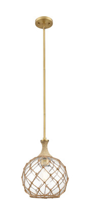 Innovations - 415-1SR-BB-G122-10RB - One Light Mini Pendant - Ballston - Brushed Brass