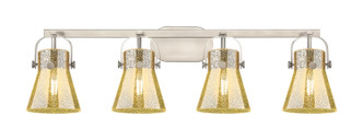 Innovations - 423-4W-SN-G411-6ME - Four Light Bath Vanity - Downtown Urban - Satin Nickel