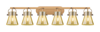 Innovations - 423-6W-BB-G411-6ME - Six Light Bath Vanity - Downtown Urban - Brushed Brass