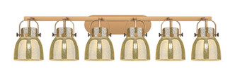Innovations - 423-6W-BB-G412-6ME - Six Light Bath Vanity - Downtown Urban - Brushed Brass