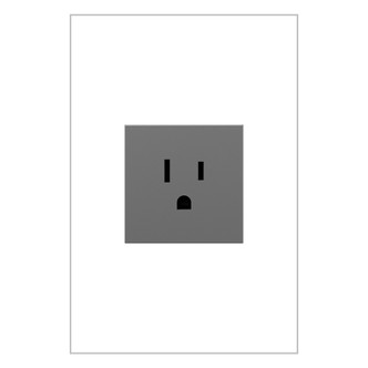 Legrand - ARTR151M10 - 15A Single Tamper-Resistant Outlet - adorne - Magnesium