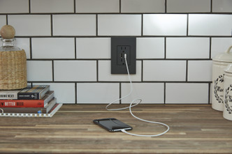 adorne Dual-USB Outlet (ARTRUSB153G4)