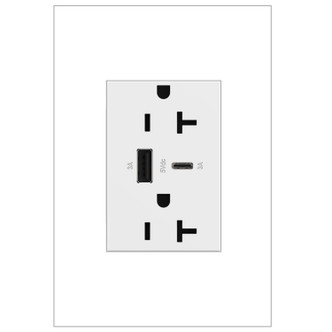 adorne 20A Tamper-Resistant Ultra-Fast USB Type-A/C Outlet (ARTRUSB206ACW4)